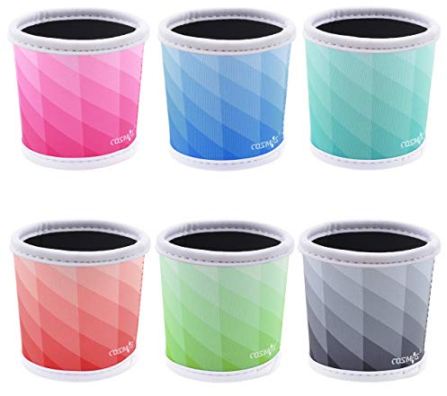 CM Reusable Coffee Mug Sleeve Cover Coffee Cup Sleeve Cover Heat Resistant Neoprene Insulator Sleeve for Coffee Tea Hot Cold Beverage (Lattic Patterns (6 Pcs))