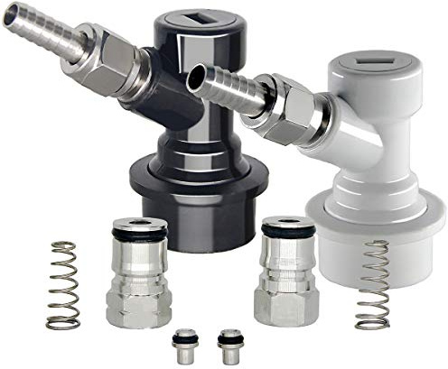 Cornelius Fass Ball Lock Trenner-Set mit Drehmuttern, Edelstahl Corny Keg Pfosten und Poppets, Home Brewing Kit