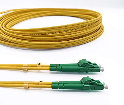 Elfcam® - Cable de Fibra Óptica LC/APC a LC/APC Monomodo Duplex 9/125um OS2 LSZH (2M)