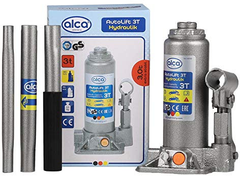 Alca Germany Car Hydraulic Car Bottle Jack Lifting Tool Stand Van Motorhome Different Sizes (3 Ton Bottle Jack) 431100