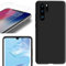 Eximmobile Silikonhülle Rubber in Schwarz kompatibel mit Samsung Galaxy A10 + Panzerfolie Schutzhülle Liquid Handytasche Schutztasche Flüssigsilikon Handyhülle Hülle Silikon Case Cover