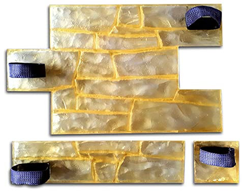 Generic Set of Polyurethane Mat Stamps GRANITE CHIPPED | Texturing Pattern Stone Decorative Concrete Cement Imprint Texture Stamping, 500 х 300 х 10mm | 19,69Inx11,81Inx 0,39In