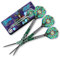 Shot! Steel Darts Celt Druid 90% Tungsten Steeltip Darts Steeldart Dartpfeile Set mit Schäften und Flights Made in Neuseeland (25 Gramm)