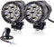 YnGia Moto Led Feux De Brouillard Moto Universelle Feux Auxiliaires Led Blanc De Conduite DRL Lumières Stroboscopiques pour ATV SUV (60W)