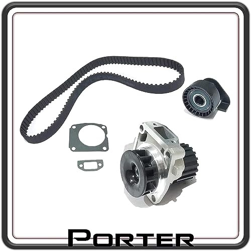 KIT POMPA ACQUA COMPLETO DI CINGHIA DISTRIBUZIONE TRASMISSIONE COMPATIBILE PER PIAGGIO PORTER 1200 DIESEL - PORTER 1400 DIESEL LDW-1404 - PIAGGIO QUARGO DIESEL LDW-702 TUTTI I MODELLI.