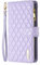 iPhone 11 Phone Case Zipper Flip Shockproof Leather Wallet Cover with Kickstand Card Holder Silicone Bumper Zip Pocket Folio Cases for iPhone 11 Case for Girls Women, Purple