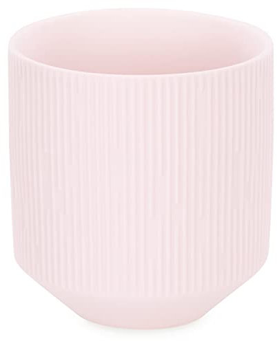 AmeliaHome Boîte de rangement en céramique - 9 x 9,8 cm - Paso - Rose poudré