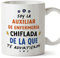 MUGFFINS Tazas para AUXILIAR DE ENFERMERÍA mujer - En Español - Todos te advirtieron - 11 oz / 330 ml - Regalo original y divertido