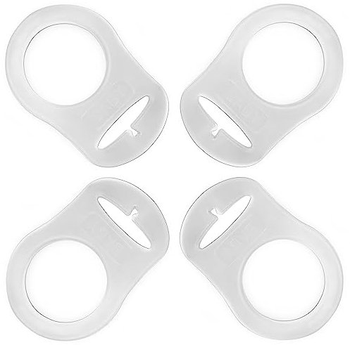 PUTSKA Anelli adattatori per ciuccio, in silicone, per porta ciuccio e clip compatibili con MAM