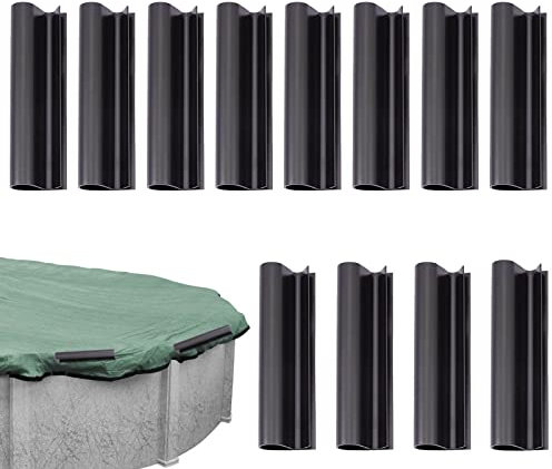 pologmase Winter-Pool-Klemmen, winddichte Poolabdeckung, Clips für oberirdische Abdeckung, Schwarz, hart, rostbeständig für Pool, Gewächshaus, Folie, Abdeckung, Haushaltsmappe