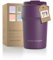 LARS NYSØM Thermo Kaffeebecher to go 380ml | Travel Mug 0,38 Liter mit Isolierung | Auslaufsicherer Edelstahl Thermobecher für Kaffee und Tee unterwegs | Teebecher (Deep Purple, 380ml)