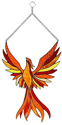 Syrisora Phoenix Sonnenfänger, Fensterpaneel, Hängeornament (Fotofarbe)