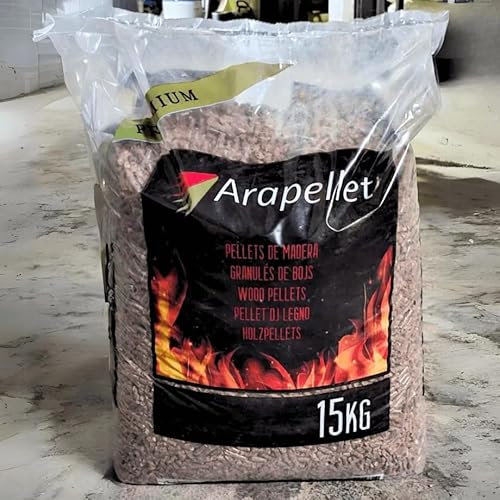 Saco Pellet de Madera para Calderas y Estufas de Pellet | Saco de 15Kg