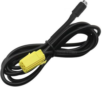 VGOL Audio Adapterkabel ISO Buchse auf 3,5mm Audio Konvertierungskabel Auto Line-In Adapterkabel Aux Audiokabel Kompatibel mit Smart 451 Kompatibel mit Alfa Romeo
