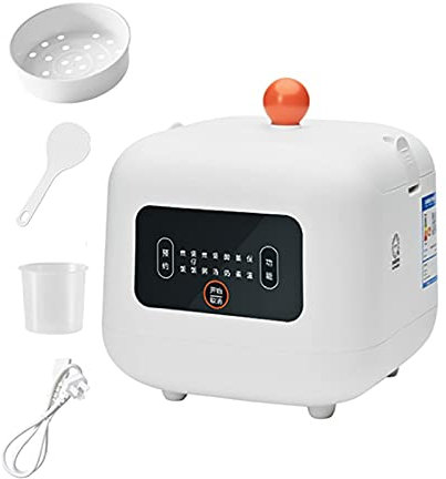 Olla arrocera (1,5 L) Mini olla arrocera multifunción para dormitorio doméstico, cita las 24 horas, para 1-2 personas