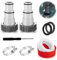 2 Stück Pool Adapter a,Ersatz-Schlauchadapter Für Pumpen,Schlauchadapter Pool 38mm Und 32mm Poolschlauch Adapter Mit Innengewinde Adapter A Für Intex Pool Pool Schlauch Adapter Set