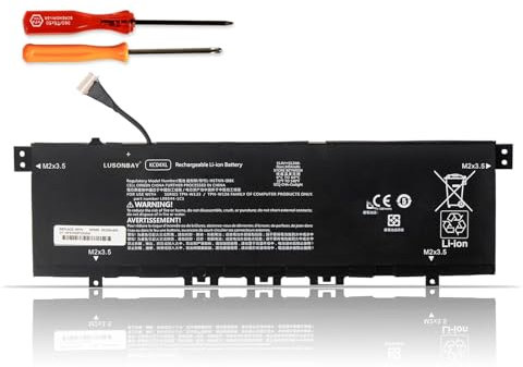 KC04XL Laptop Battery Replacement for HP Envy X360 13-AG 13M-AQ 13-AR 13-AH 13-AQ 13-AQ0010TU 13-AH0010TX HSTNN-DB8P HSTNN-IB8K L08544-1C1 L08544-2B1 TPN-W133 TPN-W136 L08496-855 15.4V 53.2Wh 3454mAh