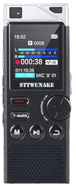 STTWUNAKE 136G Reducción de Ruido por IA grabadora de Voz Profesional Mini Audio Voice Recorder
