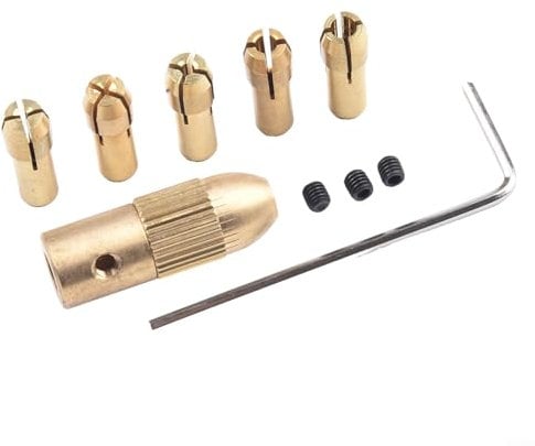 Ein praktisches Werkzeugset auf Kupferbasis mit mehreren Spannfutter für effektive Verwendung mit kleinen Bitvarianten (5,05 mm)