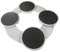 perfk Bandeja giratoria para Mesa de Comedor, Soporte para Platos giratorios de Cocina, fácil Acceso, Plato Giratorio Lazy Susans, para gabinete para