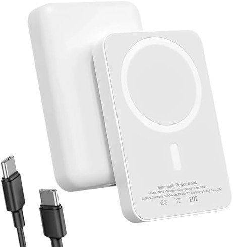 PowerBank Bateria Externa Carga Rapida Cargador Portatil Modo de Carga súper rápido, Bateria Externa Magnético Compatible con iPhone 16,15,14,13,12,11X& Android de Bateria Portatil (0001)
