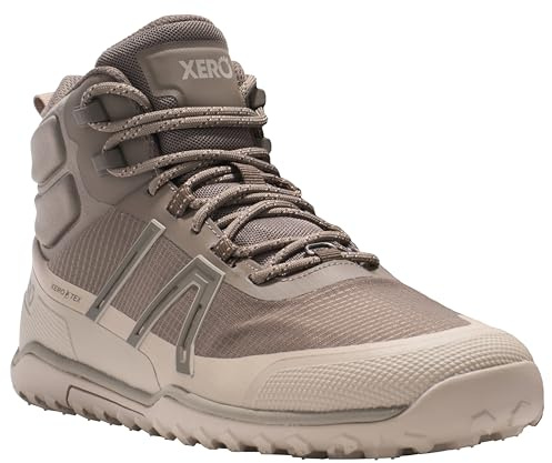 Xero Shoes Herren Scrambler Mid Ultraleichte wasserdichte Schuhe, Morel/Pure Cashmere, 14