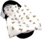 Babylux Babydecke Musselin 75x60 cm – Weiche Kuscheldecke für Kinderwagen & Stubenwagen, Atmungsaktiv, Perfekt für Sommer, Geschenk für Neugeborene MPM (D6 Teddys)