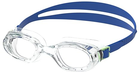 Speedo Junior Futura Hydro Schwimmbrille für Unisex Kinder, Blau, One Size