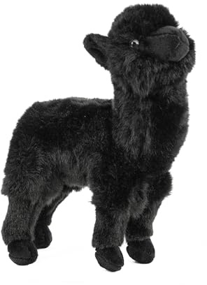 Kuscheltier Lama stehend schwarz 23 cm Plüschlama Plüschtier
