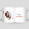 Cristal Plaque Taza Cerámica Personalizada para Parejas con foto Corazón y texto – Acabado Premium, Asa Ergonómica– Regalo Día de San Valentín, Cumpleaños y Aniversario