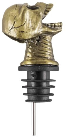 Orivin Skull Wine Aerator Pourer Spout Alloy 2-in-1 Skeleton Wine Bottle Pourer and Preservation Stopper