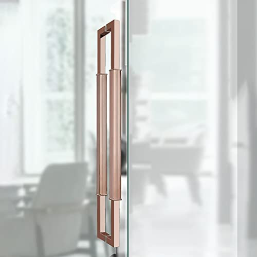 MWAYOYTE Maniglia per Porta da fienile, Maniglia per Porta in Acciaio Inossidabile contemporanea, Maniglia Semplice per Porta Scorrevole/in Vetro/a Scomparsa, montata