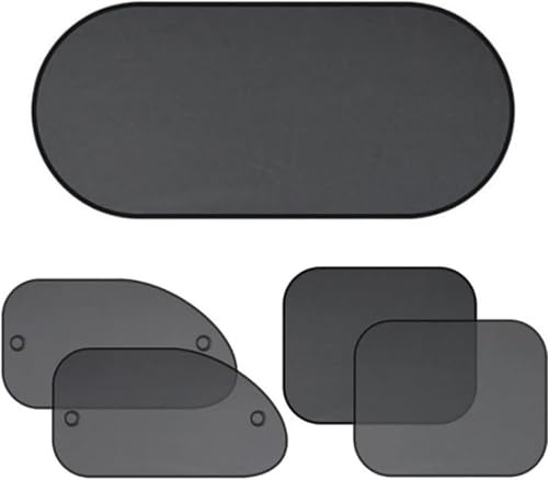 FUSKL 5 Piezas Coche Parasoles para Audi A5 (4door) Sportback, Universal Protección UV Delantero Trasero Visera, Fácil Instalación Accesorios