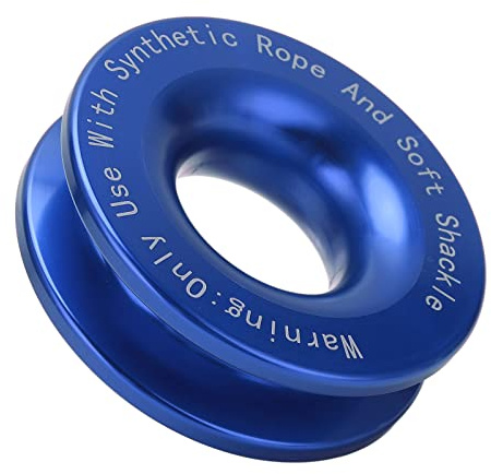Bnineteenteam Hochleistungswinde Recovery Ring 41000 Pfund Breaking Stärke für Off Road Rescue Soft Shackle SUV Truck (BLUE)