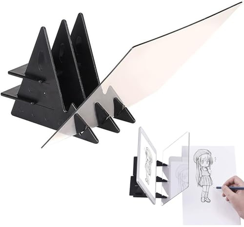 SHULLIN Optical Picture Drawing Board A4 Picture Reflection Projector | Optic Drawing Projector Portable Optical Reflection Drawing Board for Mobile Phone Tablets Children Beginners Artists