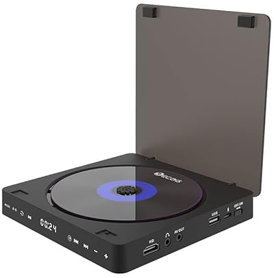 PUSOKEI HDMI DVD Player für Fernseher, alle Regionen 1080P HD Blu Ray DVD Player mit Fernbedienung & HDMI AV Port, Unterstützt DVDs USB/TF Karte, kompatibel mit PAL/NTSC-System
