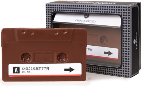 ChocoKassette - cioccolato fondente - cassetta di cioccolato | idea regalo | papà | mamma | nonno | nonna | cioccolato | bambini | adulti | donna | festa della mamma | festa della donna | regalo