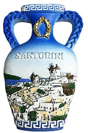 3D Santorini Greece Refrigerator Magnet Aegean Sea Style Tourist Souvenirs Stickers,Home & Kitchen Decoration Greece Fridge Magnet
