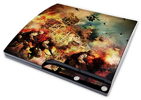Skins4u Aufkleber Design Schutzfolie Vinyl Skin kompatibel mit Sony PS3 Playstation 3 Slim Konsole Run!