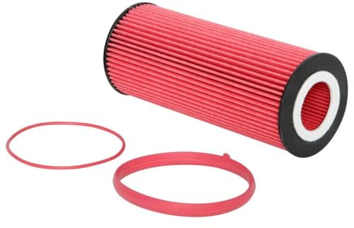 K&N Ölfilter - High Performance-Series kompatibel mit Audi, Porsche, VW (HP-7015), Rot