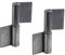 Gedotec Charnière de porte à souder - métalliques | Hauteur = 80 mm | DIN à Gauche | Charnière robuste pour portail de jardin et machines | charnière de porte pour portails en acier - 2 pièces