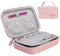 Canboc Hard Travel Electronic Organizer Case for MacBook Power Adapter Charger Cable Apple Magic Mouse Power Bank Apple Pencil USB Flash Disk SD Card Small Portable Accessories Tech Bag, Rose Gold