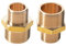 Conectores Reductores de Latón, 2 Piezas BSP 1/2” x 3/4” Machón Reducido de Latón, Pezón 3/4x 1/2 Reductor Hexágono