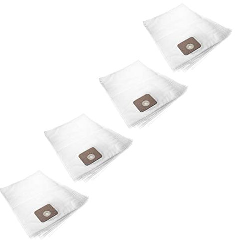 vhbw 20x Staubsaugerbeutel kompatibel mit Nilfisk Multi 30 T VSC INOX Staubsauger - Mikrovlies, Weiß