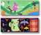 Happy Socks 4-Pack Into The Park Socks Set, farbenfrohe und fröhliche, Socken für Männer und Frauen, Grün (36-40)