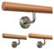 TIBU Handlauf Holz Buche Ø 35 mm Geländer Treppe 0,3m - 5m, Länge 300 cm und Enden gefast