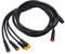 Alomejor 1 to 5 Electric Bike Cable Plastic Rubber Ebike Connector Cable Wire for Electric Bike Conversion Kit