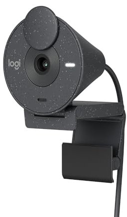 Logitech BRIO Webcam - 2 Megapíxeles - 30 fps - Grafito - USB Tipo C - Venta al por menor