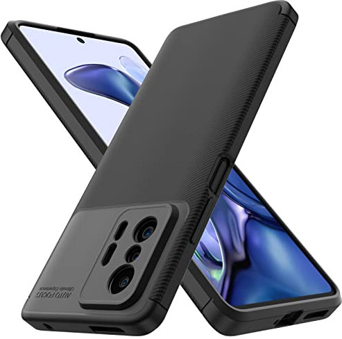 YESARMOR Schwarz Hülle für Xiaomi 11T / 11T Pro Stoßfest Schutzhülle, Weiches Silikon TPU, Extra Dünn, Handyhülle für Xiaomi 11T / 11T Pro Schwarz