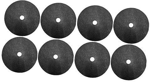 Yardwe Matte 20 Stück Baumschutzabdeckung Sperrmatte Blockmulch Gartentuch Baumwurzelbarriere Schwarze Pflanzen Tomaten Pflanzen Bodendecker Strohtuch Abbaubare Stoffabdeckung Tuch